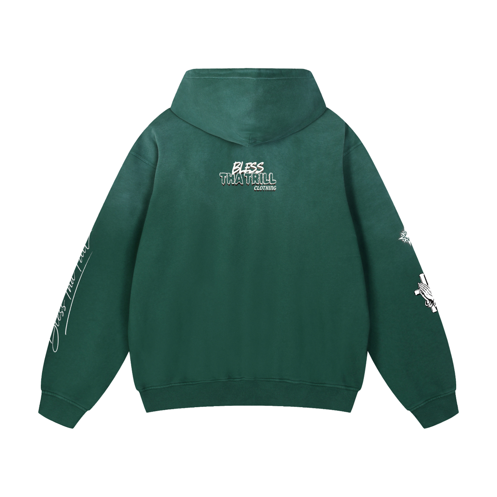 Bless Tha Trill Graphic Multi Color Choice Heavyweight Sunfaded Hoodie