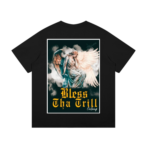 "Guardian Angel" (BlessThaTrill) Graphic Black or White T-Shirt