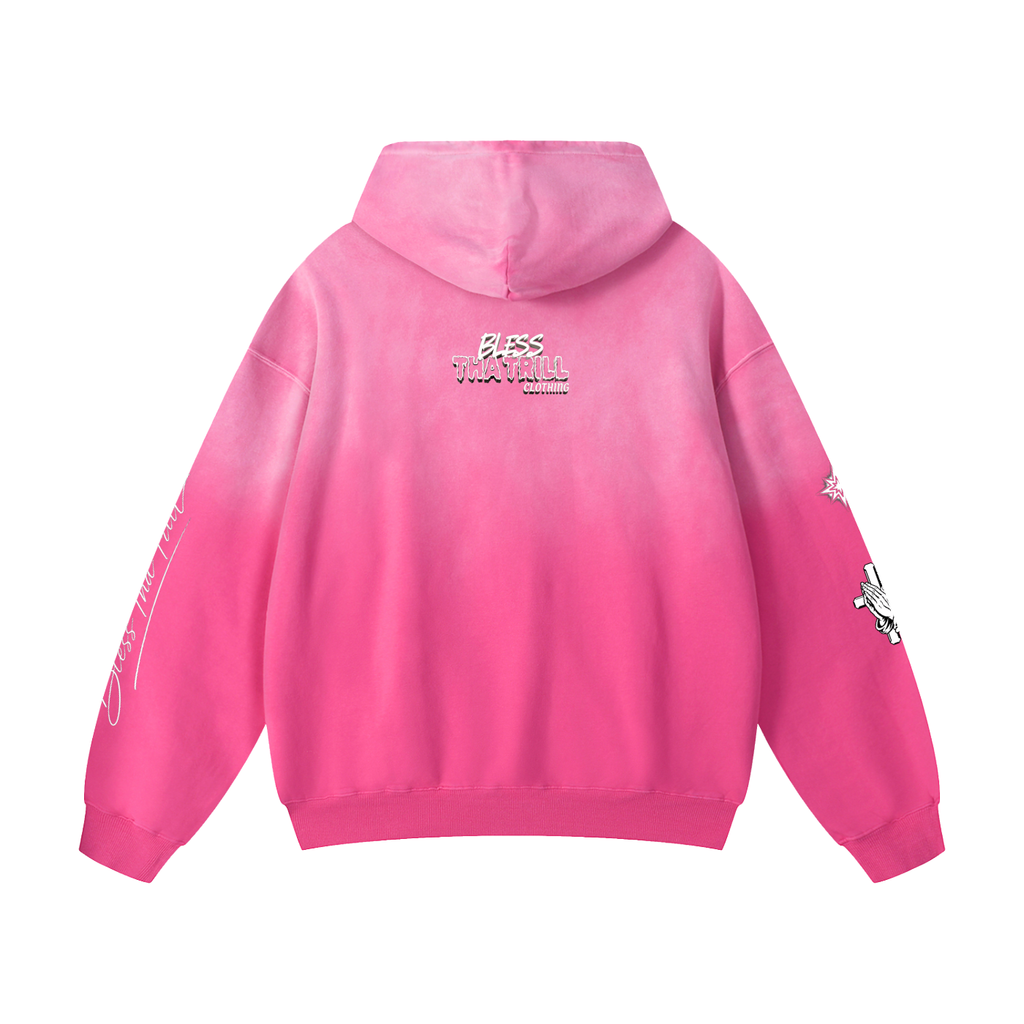 Bless Tha Trill Graphic Multi Color Choice Heavyweight Sunfaded Hoodie